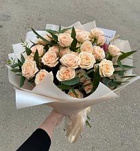 Букет Кремовые розы Латте в Урае