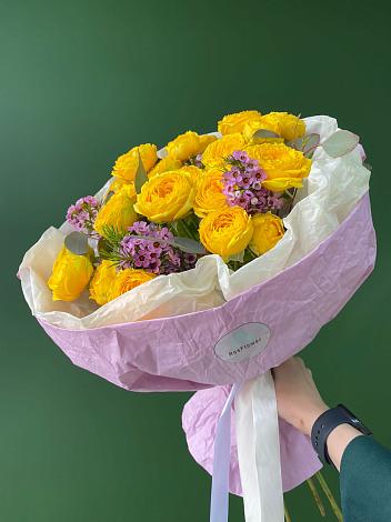 Букет Кустовые желтые розы в Урае